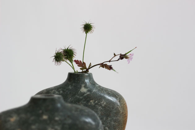 little posy in stem vase