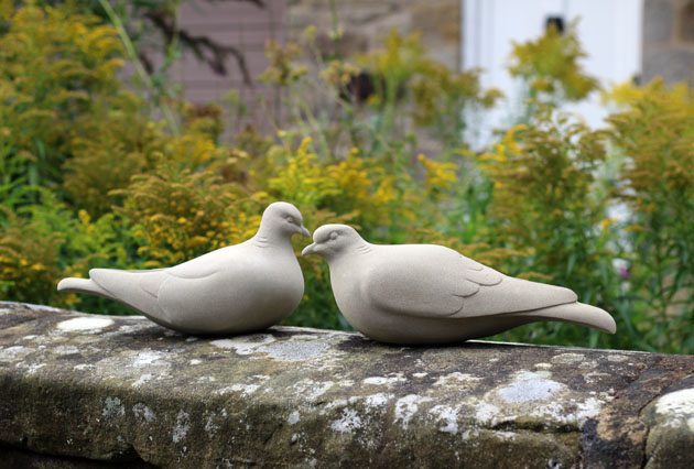 Turtle Doves sculpture