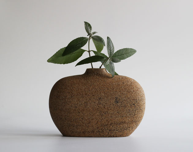 Sandstone stem vase