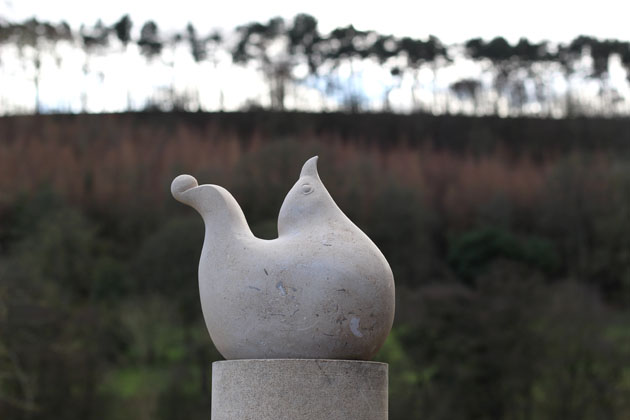 Bird sculpture in Portland Limestone