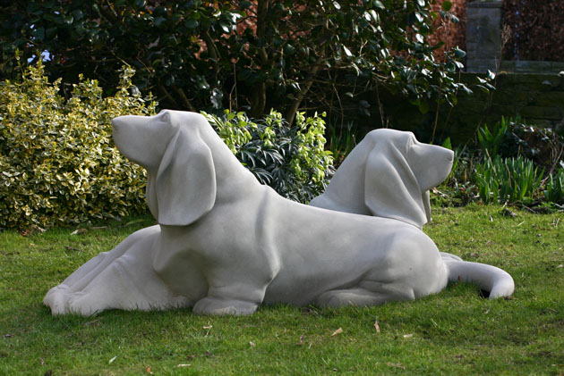 Basset Hound sculpture
