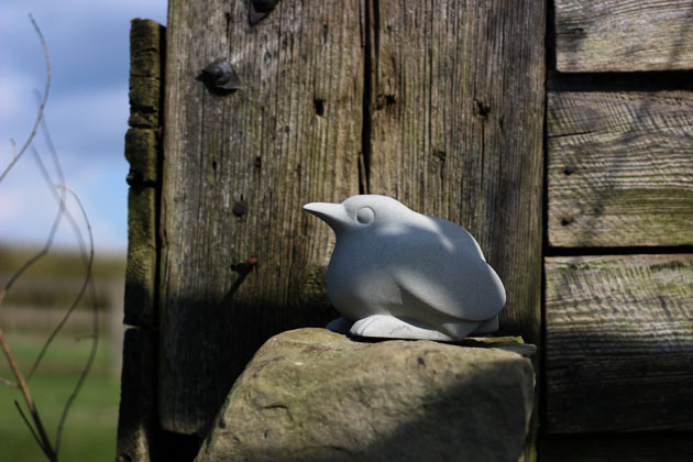 Grey Bird sculpture