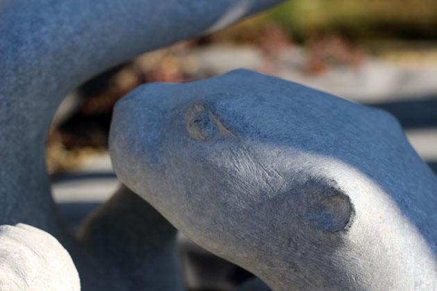 Otter sculpture - carving progress