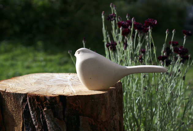 Garden bird sculpture