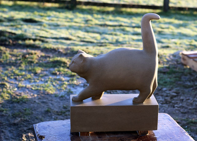 Cat sculpture