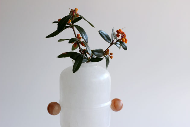 Peep Egg alabaster vase