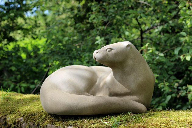 Otter sculpture