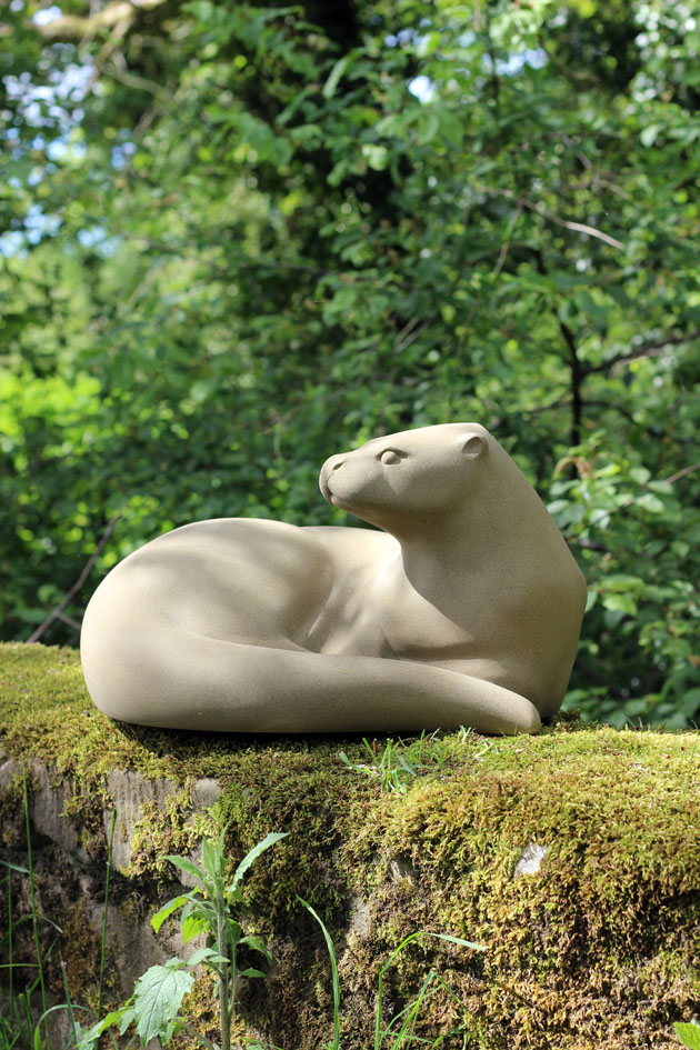 Otter sculpture