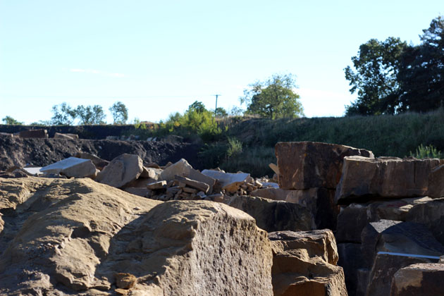 Sandstone at Dunhouse Quarry