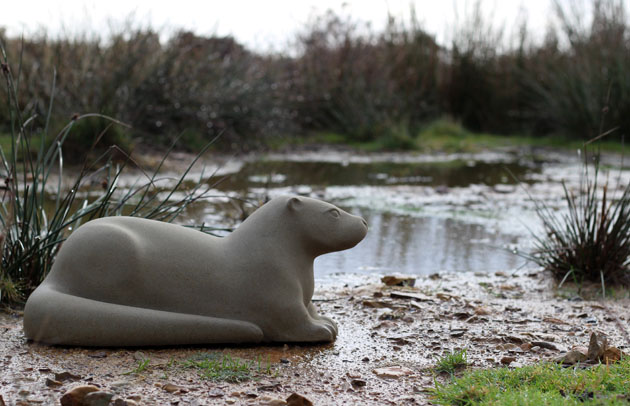 Otter sculpture