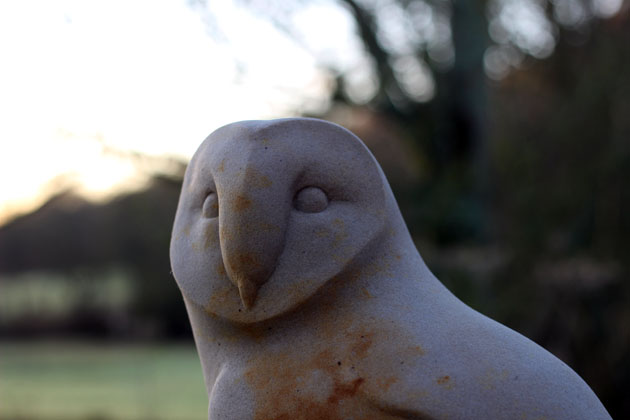 Barn Owl sculpture detail