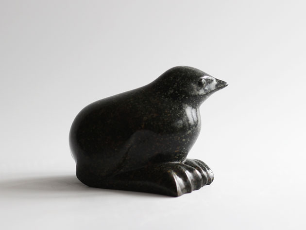 Hatchling bird sculpture