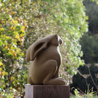 October Hare sculpture