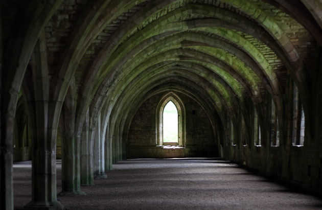 The Cellarium at Fountains Abbey