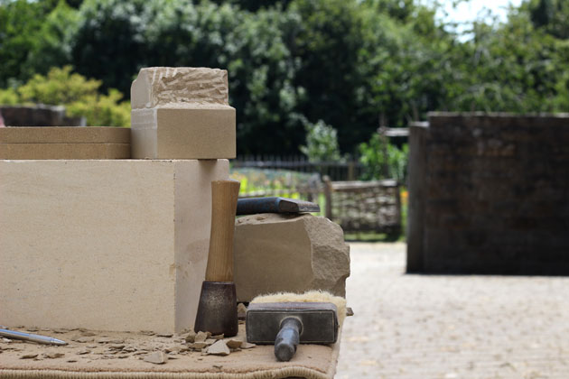 Stone carving at Fountains Abbey