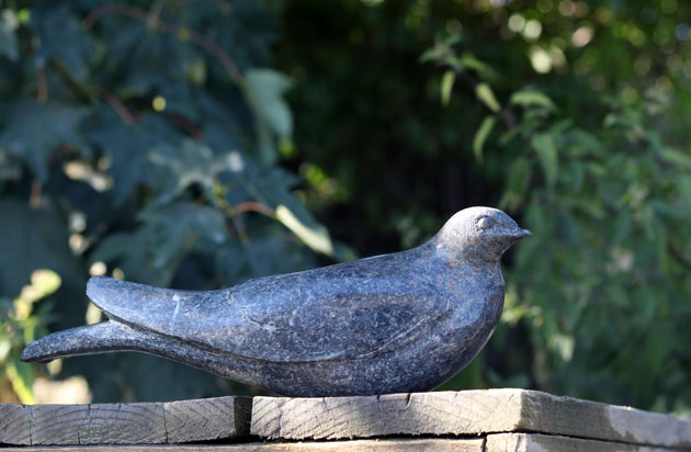 swallow sculpture work in progress