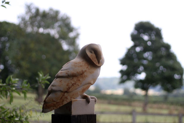 Sculpture of a Barn Owl