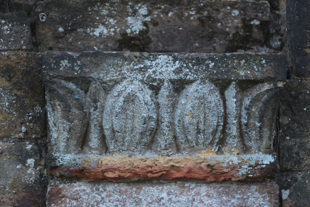 carved detail at Byland Abbey