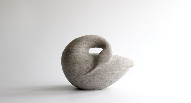 Bird stone sculpture