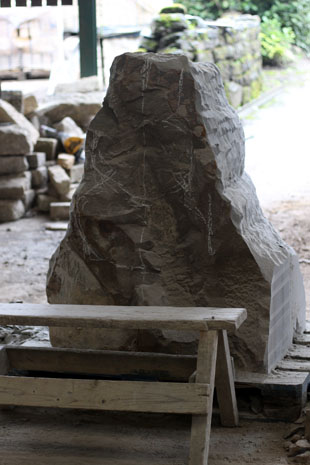 Stone for Pikorua sculpture