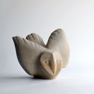Barn Owlet sculpture