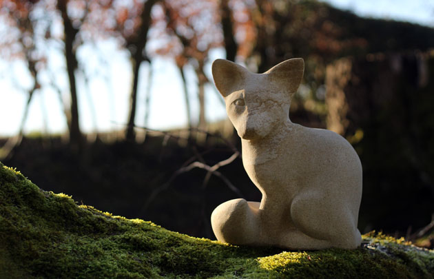 Fox sculpture