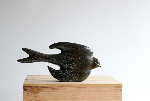 Swallow in flight sculpture