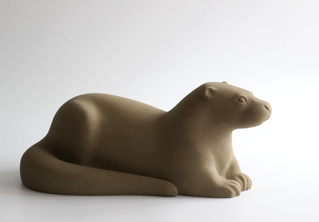 Otter sculpture