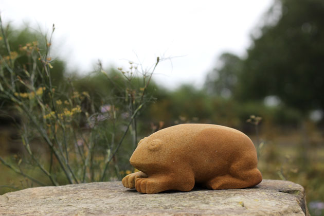 Toad sculpture