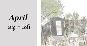 Sculpture on Show Garden, Harrogate Spring Flower Show