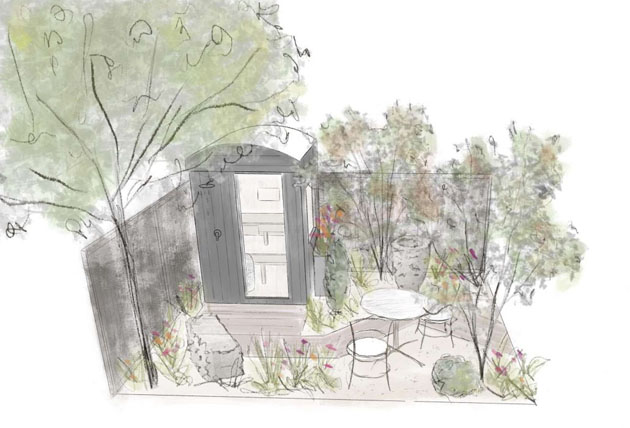 Show garden design sketch